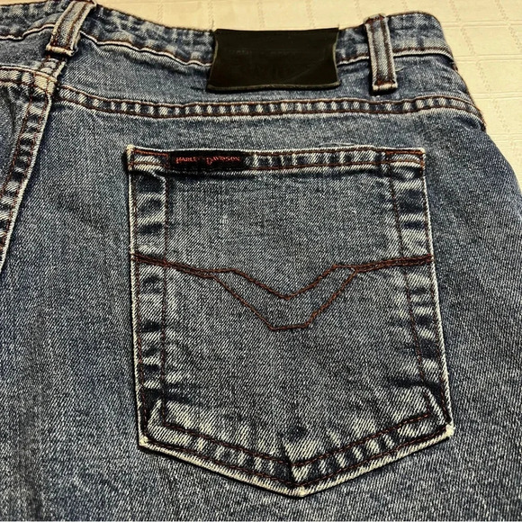 Vintage Y2K Harley Davidson Bootcut Biker Jeans Women's Size 12 - Picture 5 of 13